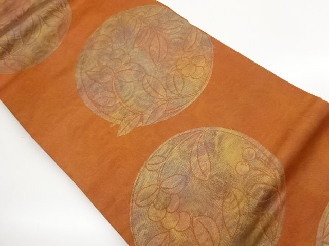 JAPANESE NAGOYA OBI / WOVEN ROUNDEL
